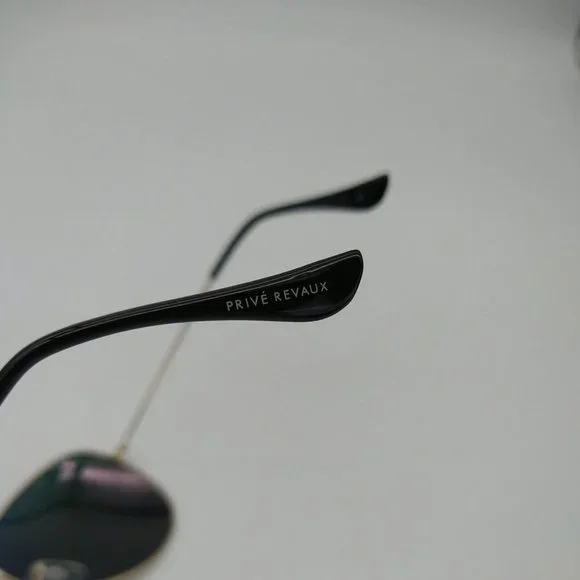 Prive Revaux Mens The Commando Aviator Sunglasses Gold Pink One Size New - Picture 7 of 10
